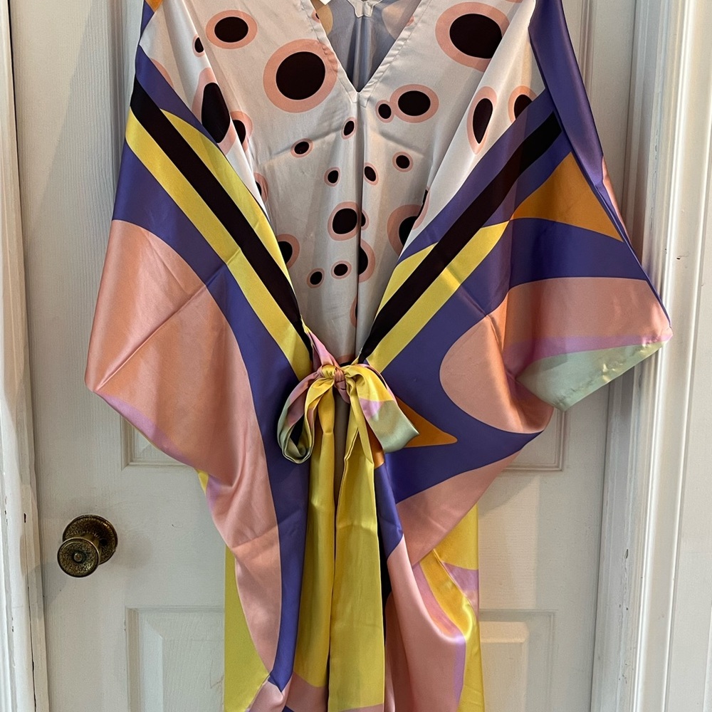 KAFTAN colourfull silky dress